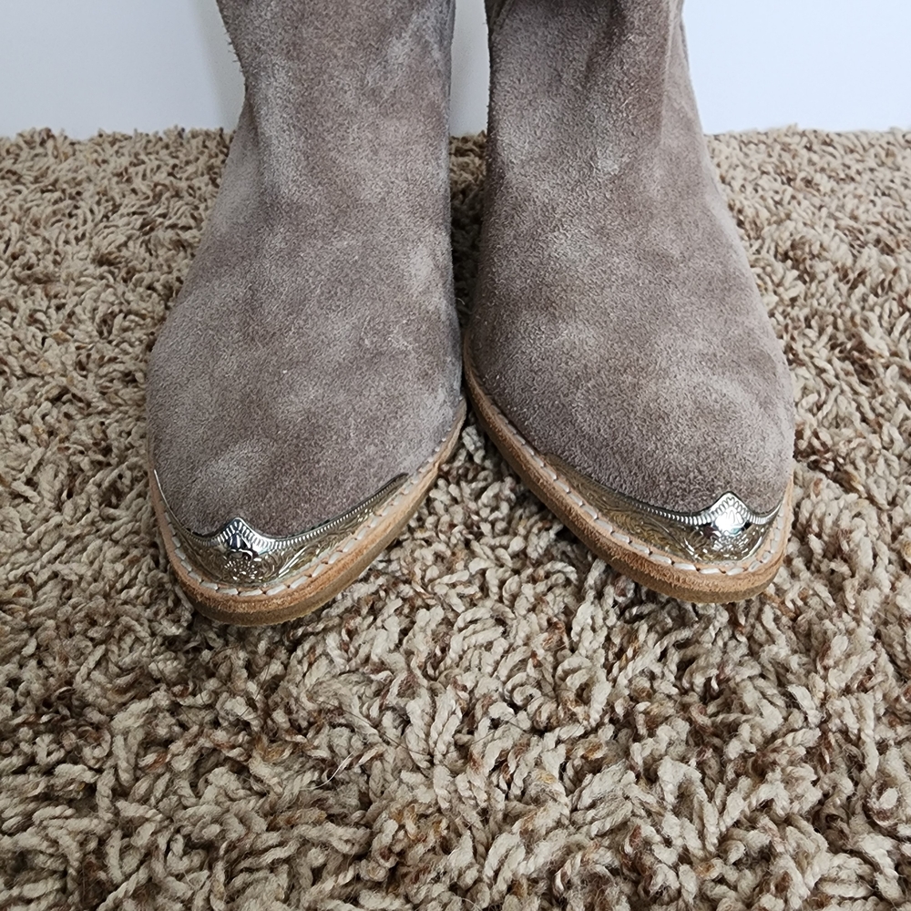 Jeffrey Campbell Cromwell Taupe Ankle Boots - Picture 3 of 10